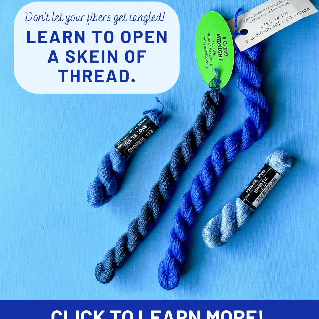 Don't get your fibers tangled... Learn to open a skein of thread!