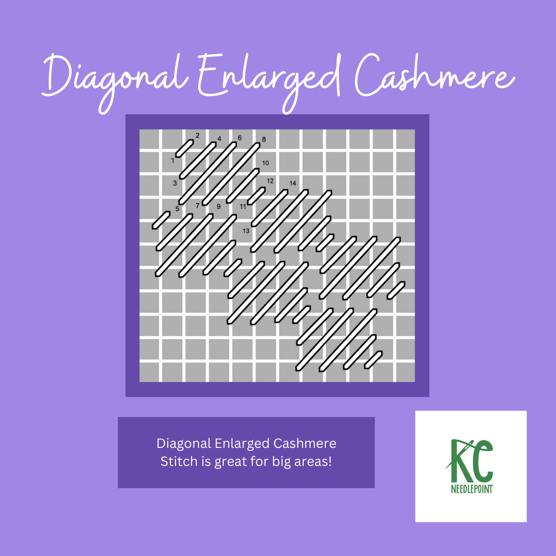 Diagonal Enlarged Cashmere Stitch