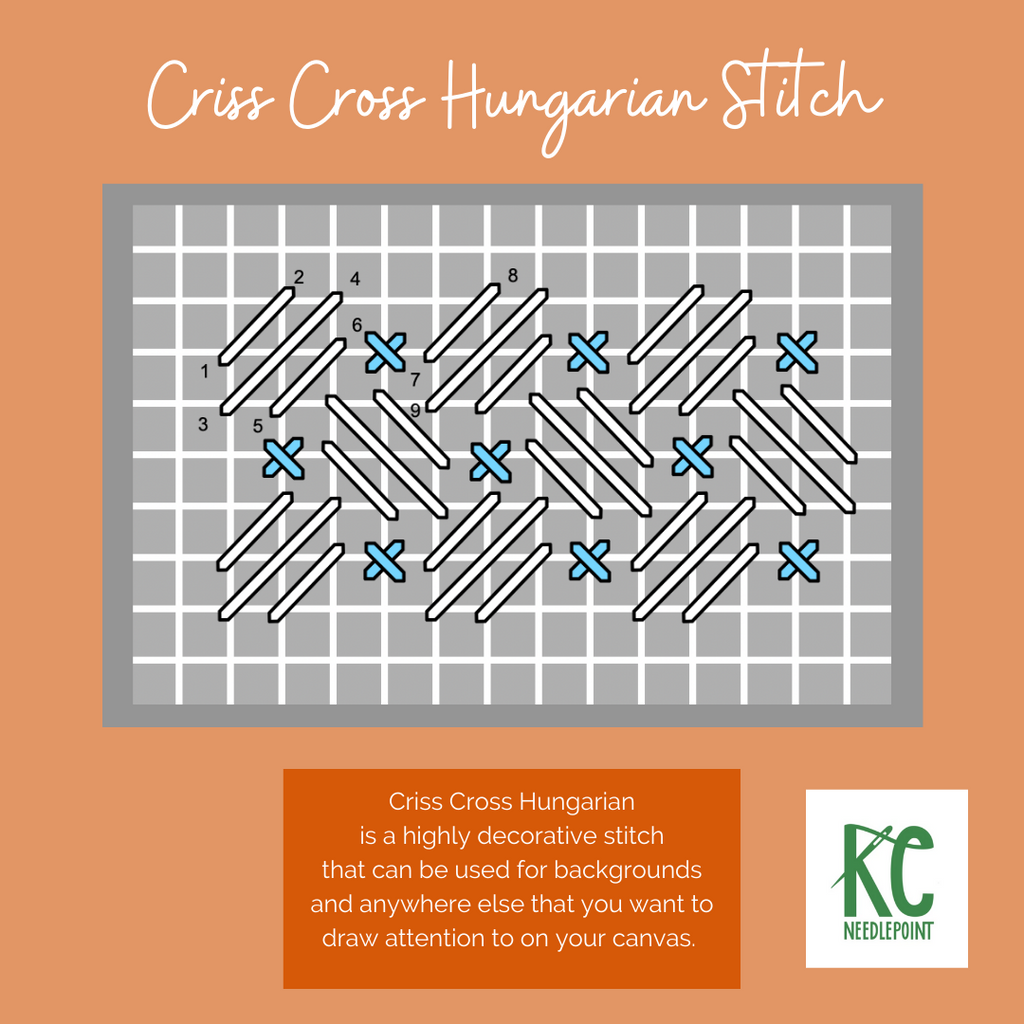 Criss Cross Hungarian Stitch