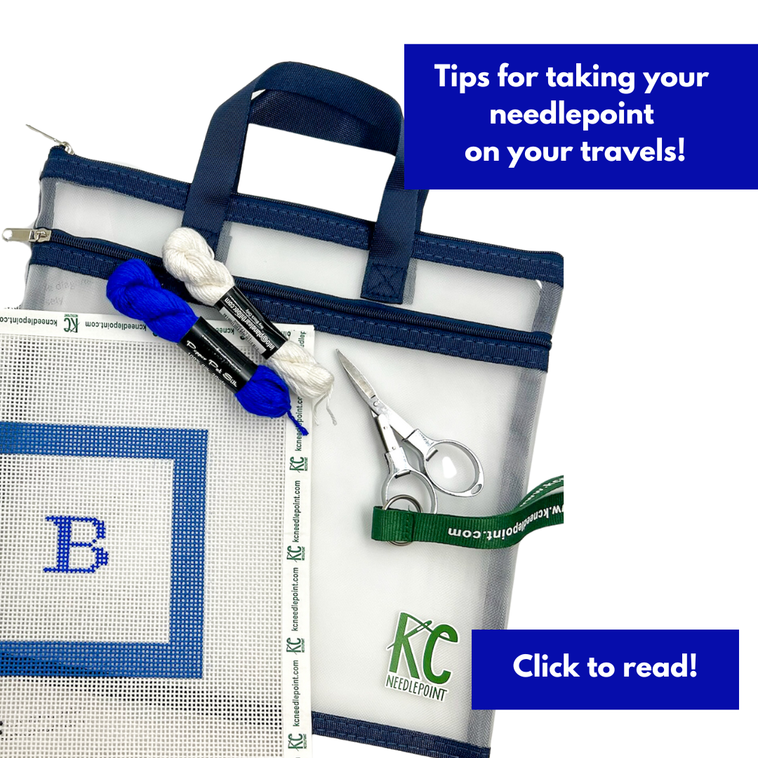 Hit the road! Traveling with your needlepoint.