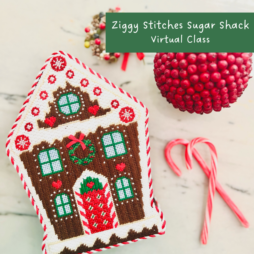 Virtual Class: Ziggy Stitches Sugar Shack Gingerbread House