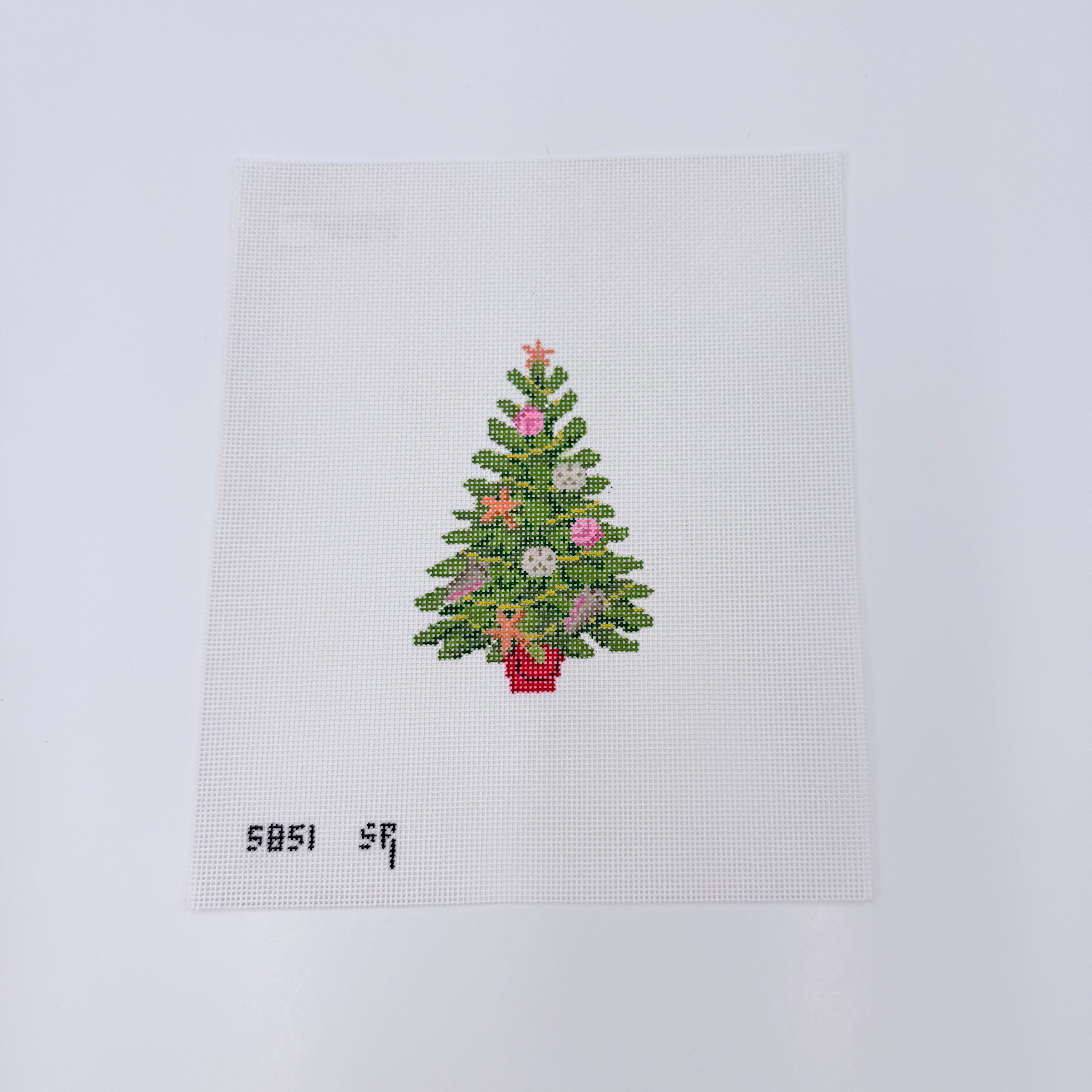 Seashell Tree Canvas - KC Needlepoint