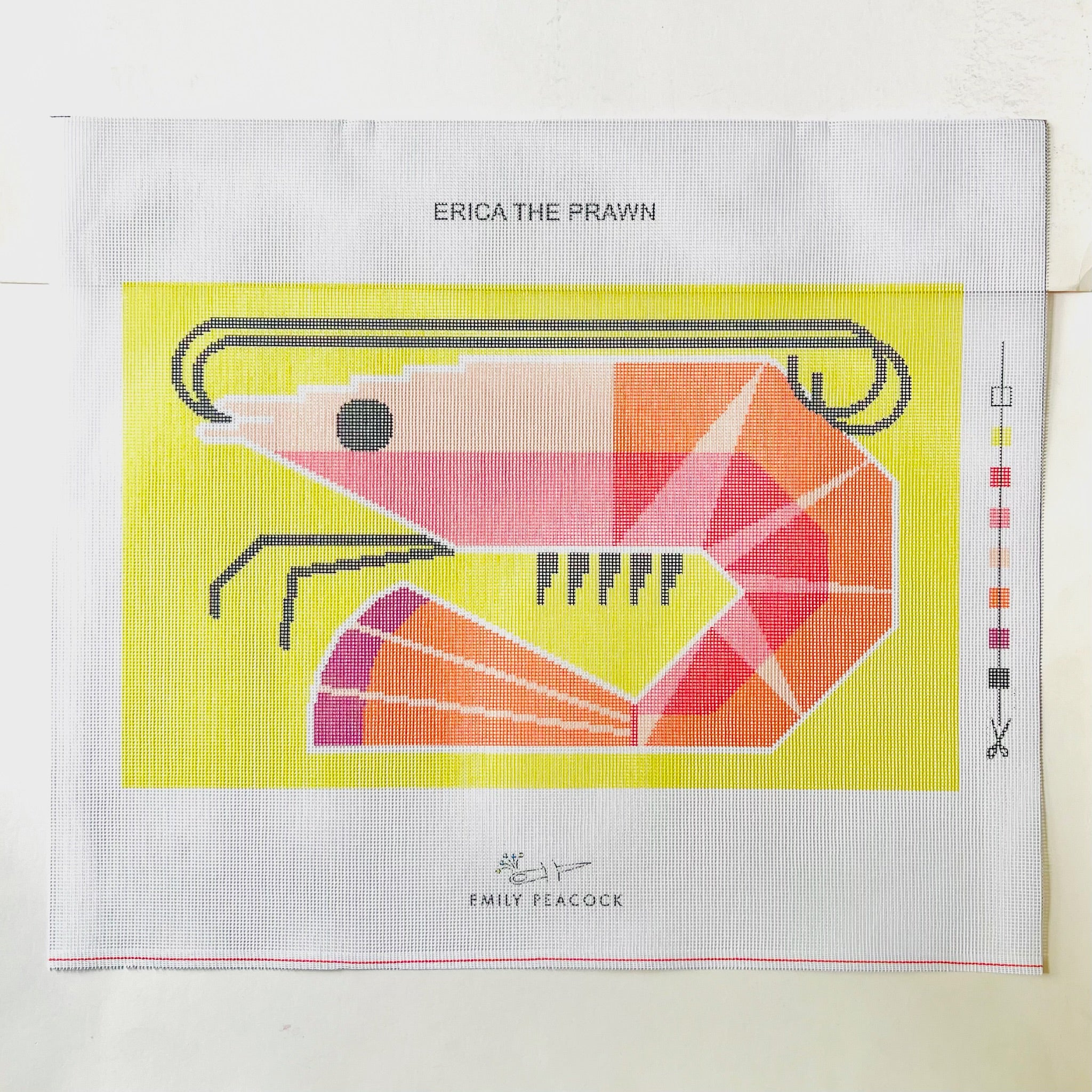 Erica the Prawn - KC Needlepoint