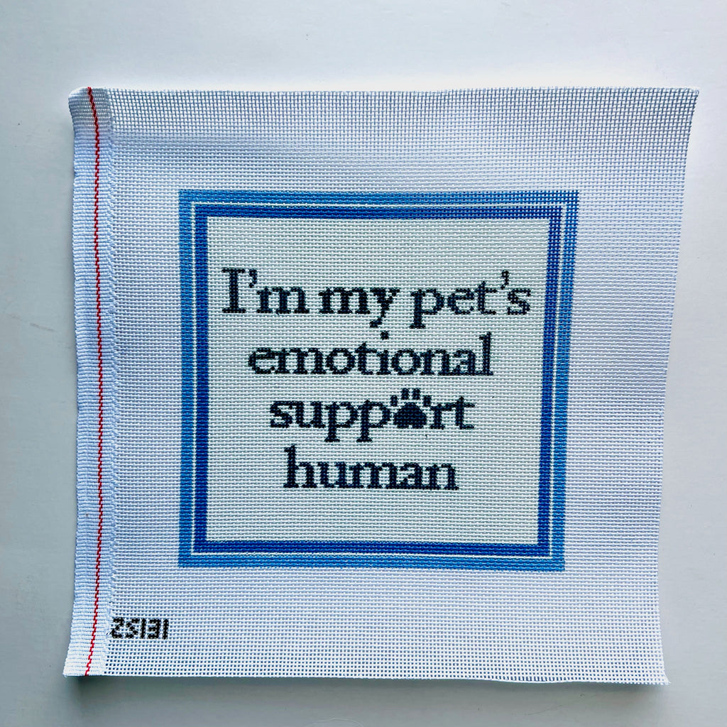 Emotional Support Human Canvas - KC Needlepoint