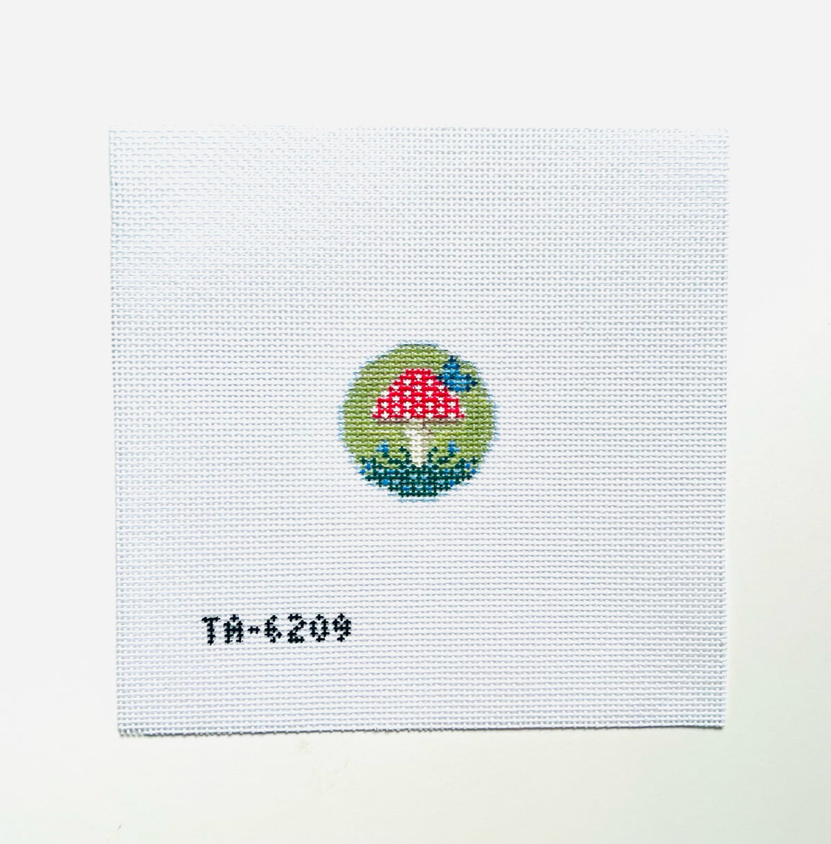 Fly Agaric Key Fob Insert Canvas - KC Needlepoint