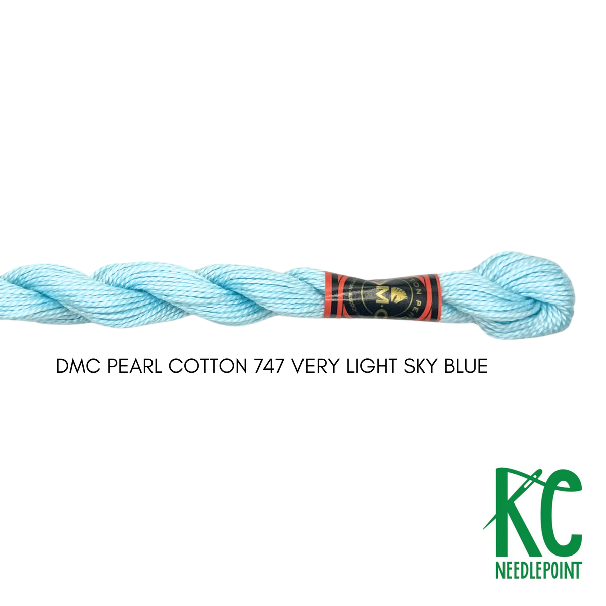 DMC 5 Pearl Cotton 747 Very Light Sky Blue – KC Needlepoint