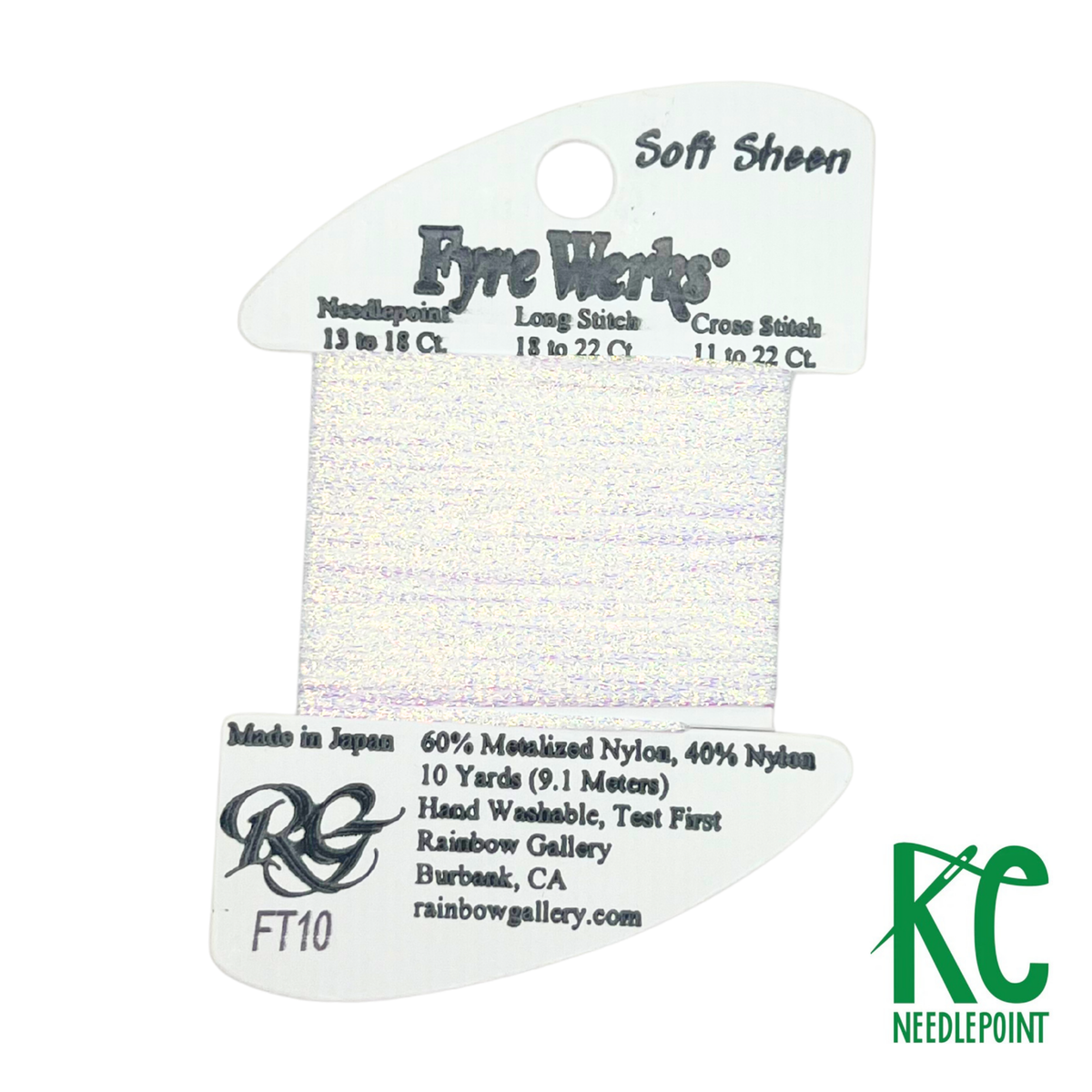 Fyre Werks Soft Sheen FT10 White Pearl – KC Needlepoint