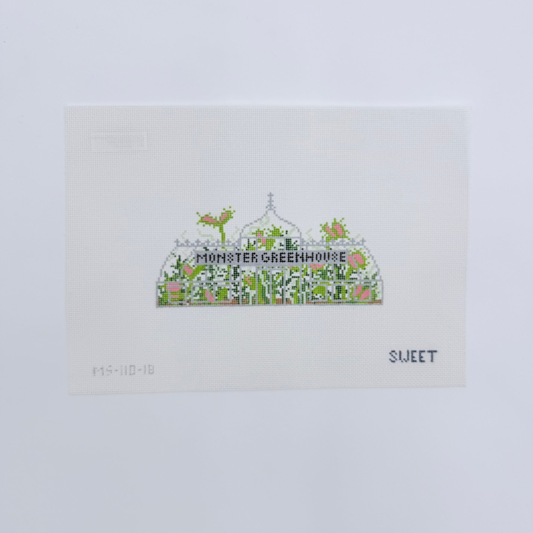 Monster Greenhouse Canvas - KC Needlepoint