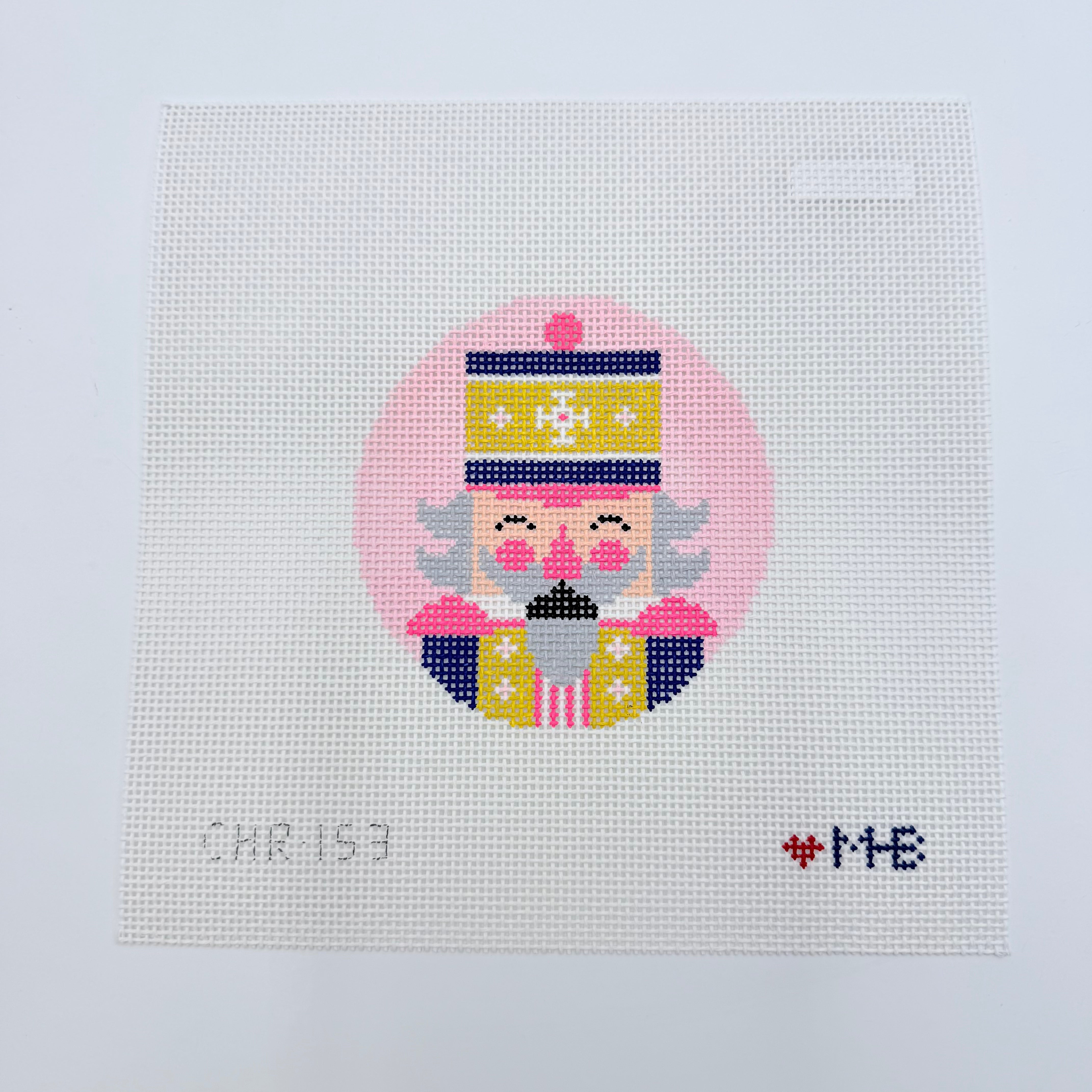 Nutcracker James Round Canvas - KC Needlepoint