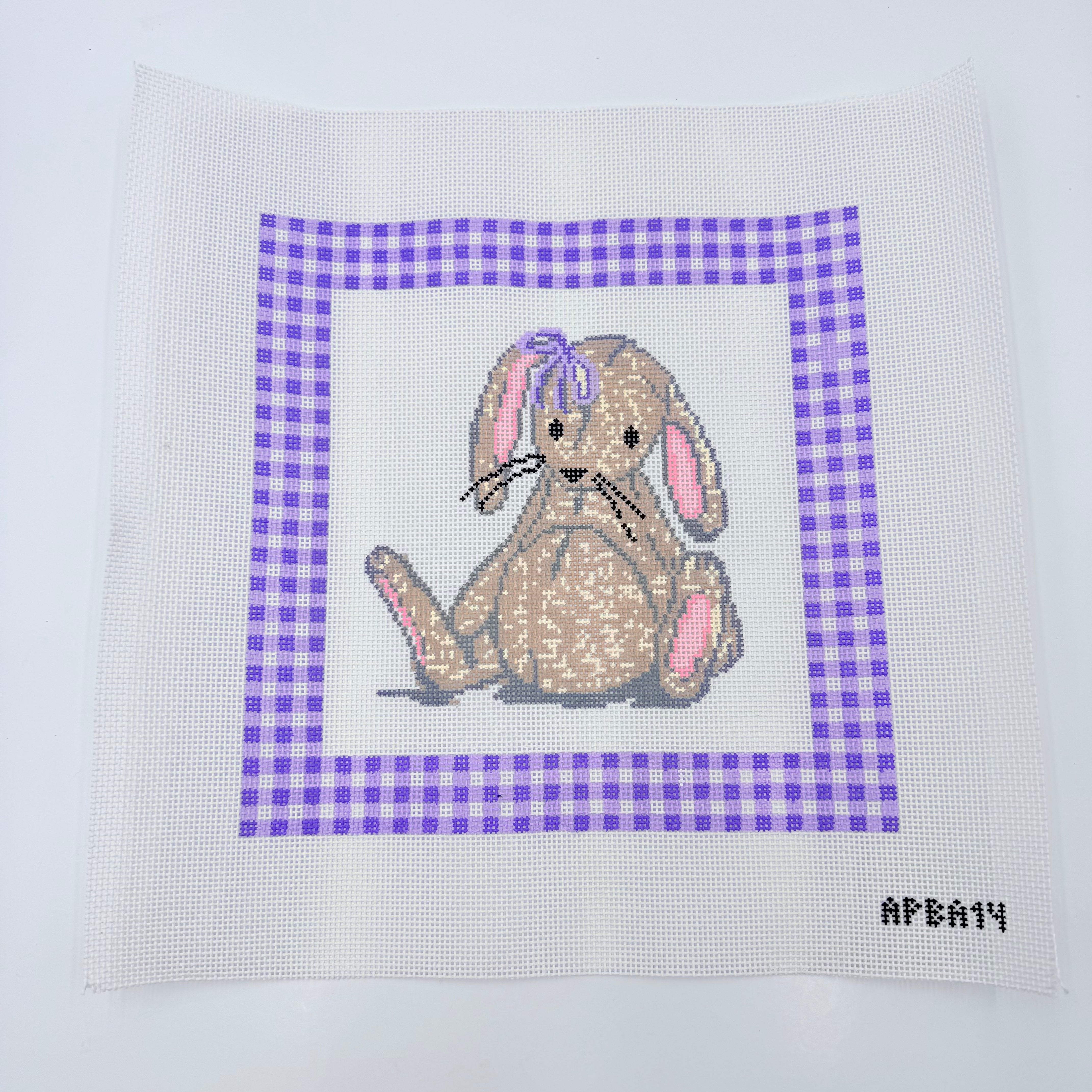 Bunny Lovey Canvas - KC Needlepoint
