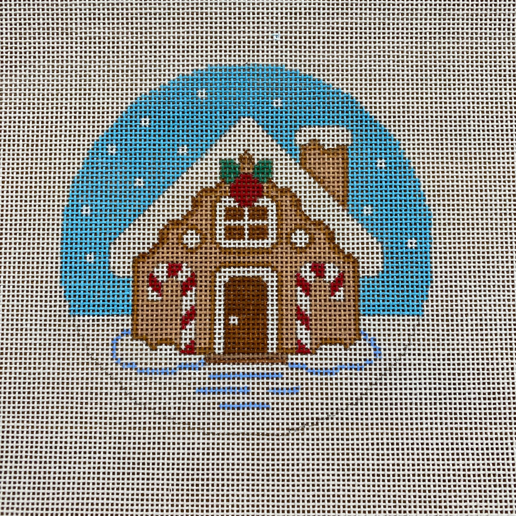 Gingerbread House 1 Canvas - KC Needlepoint