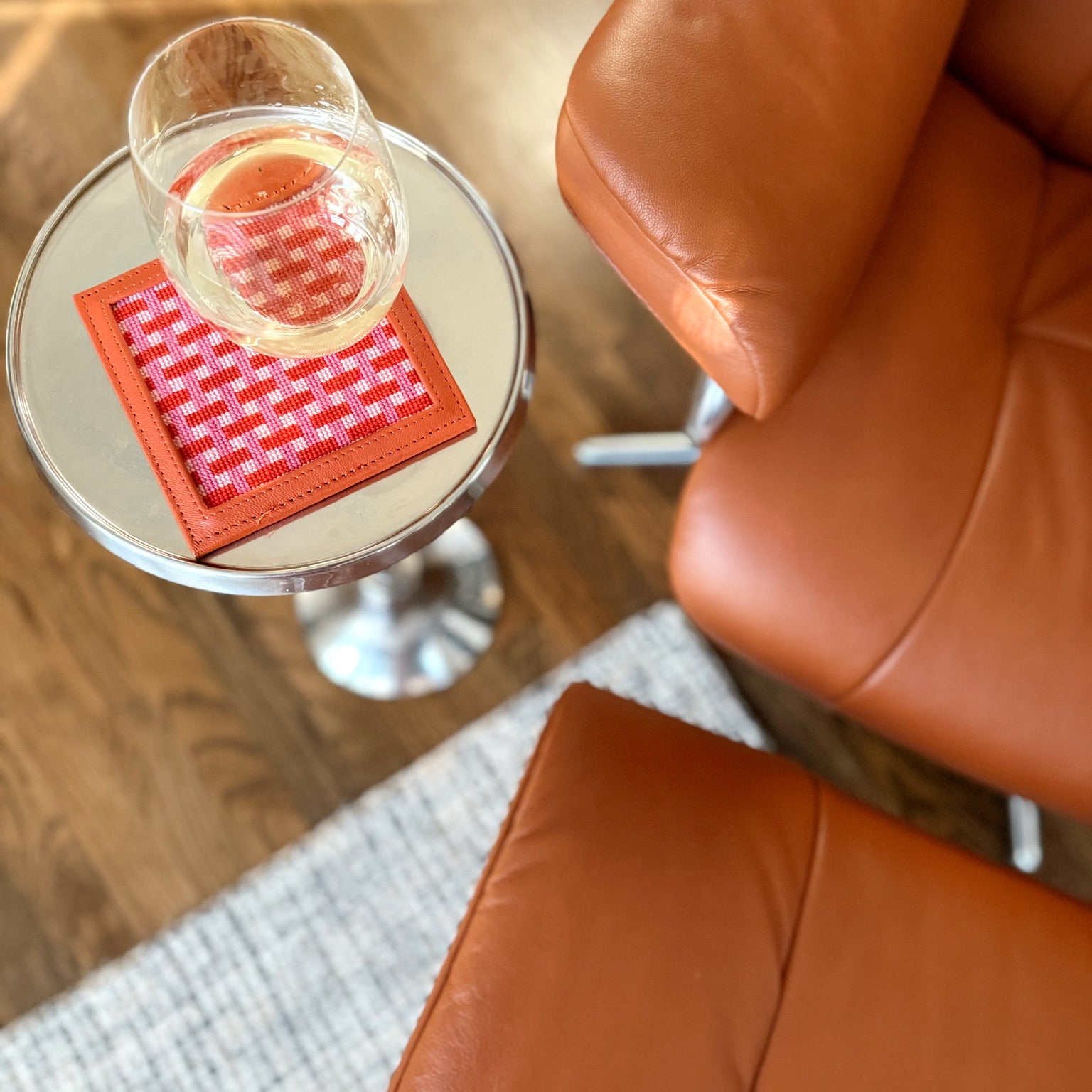 "Slow Burn" Happy Stitching All-In-One Coaster Kit - KC Needlepoint