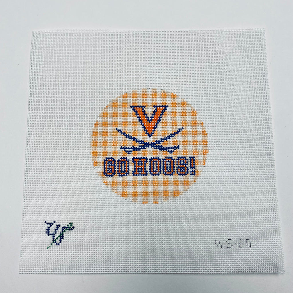 UVA Round Canvas KC Needlepoint