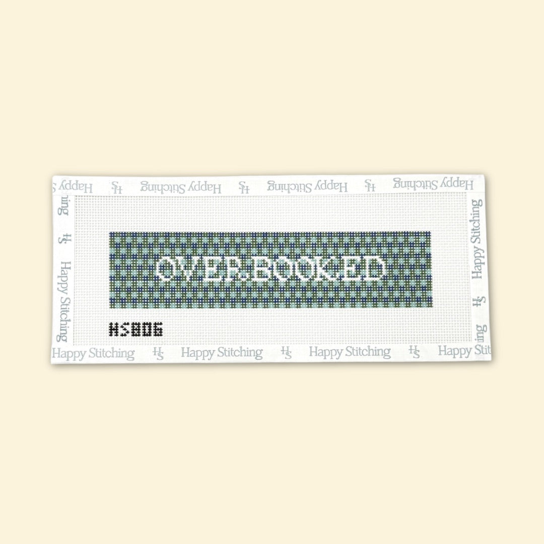 "Overbooked" Happy Stitching All-In-One Bookmark Kit - KC Needlepoint