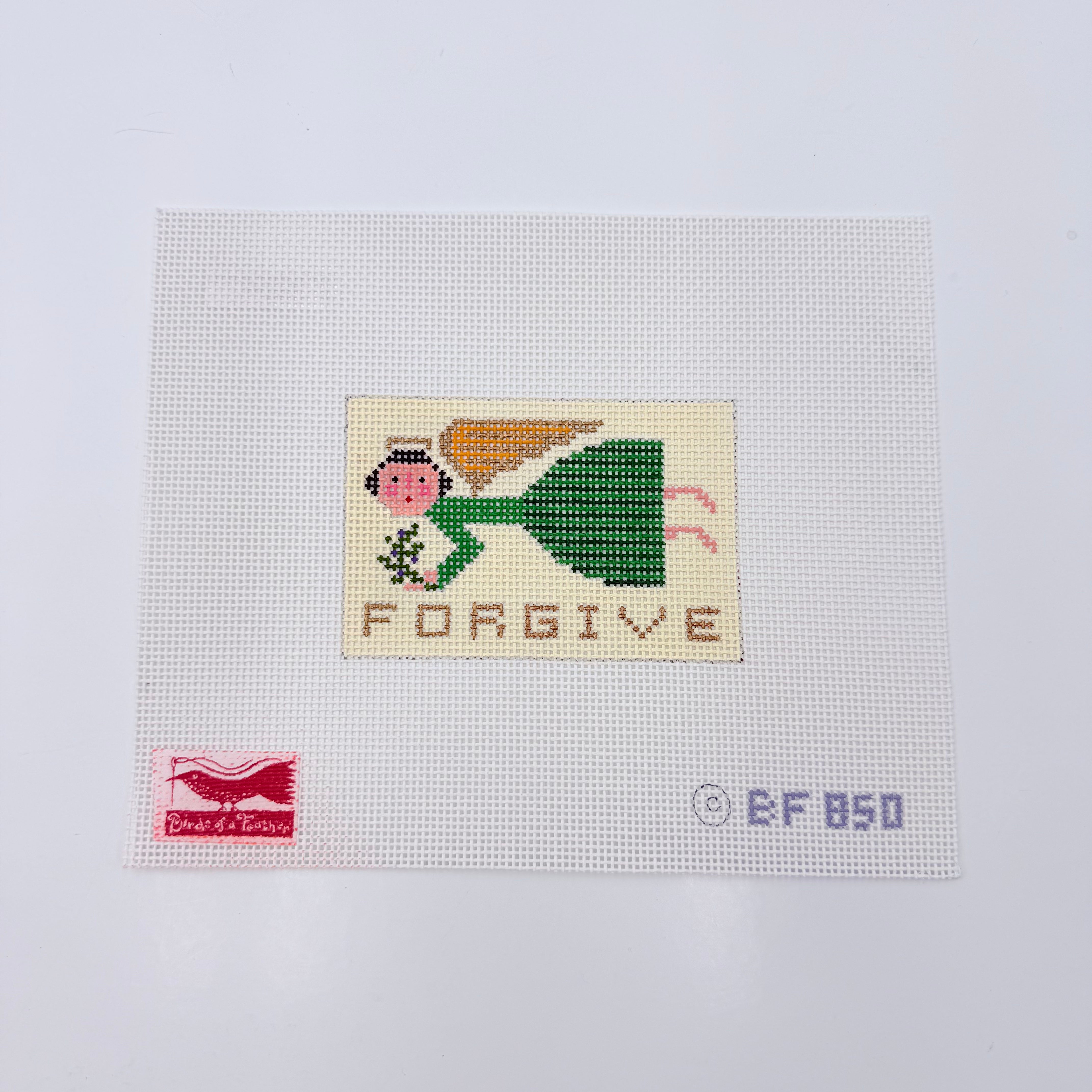 Forgive Angel Canvas - KC Needlepoint