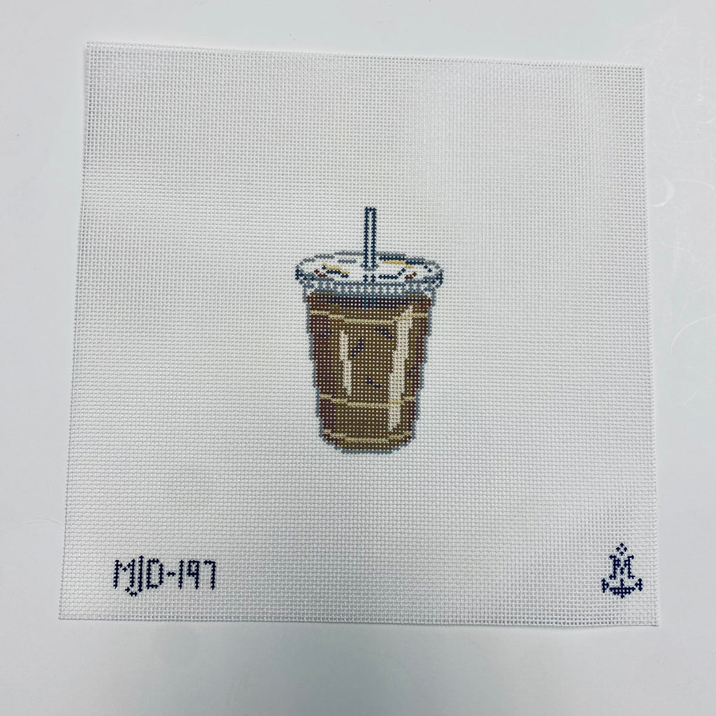 Iced Coffee Canvas - KC Needlepoint