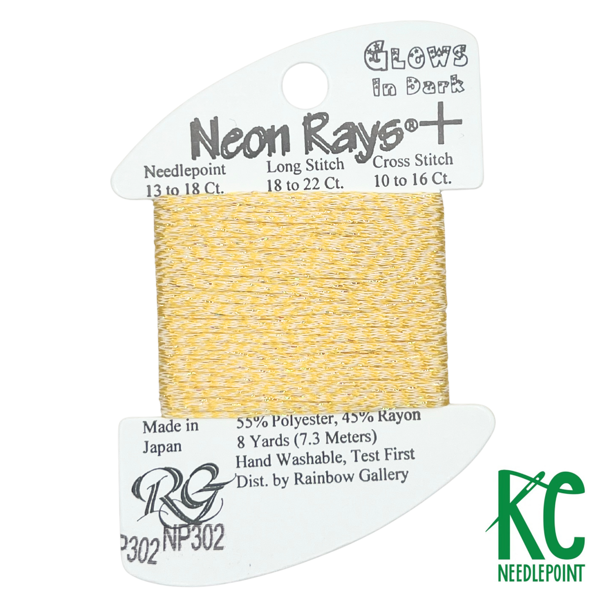 【完売品‼️】★UNSLACKS★wool★GRY★ネオンイエロー★ Neon Rays+ NP302 Glow in the Dark Yellow – KC Needlepoint