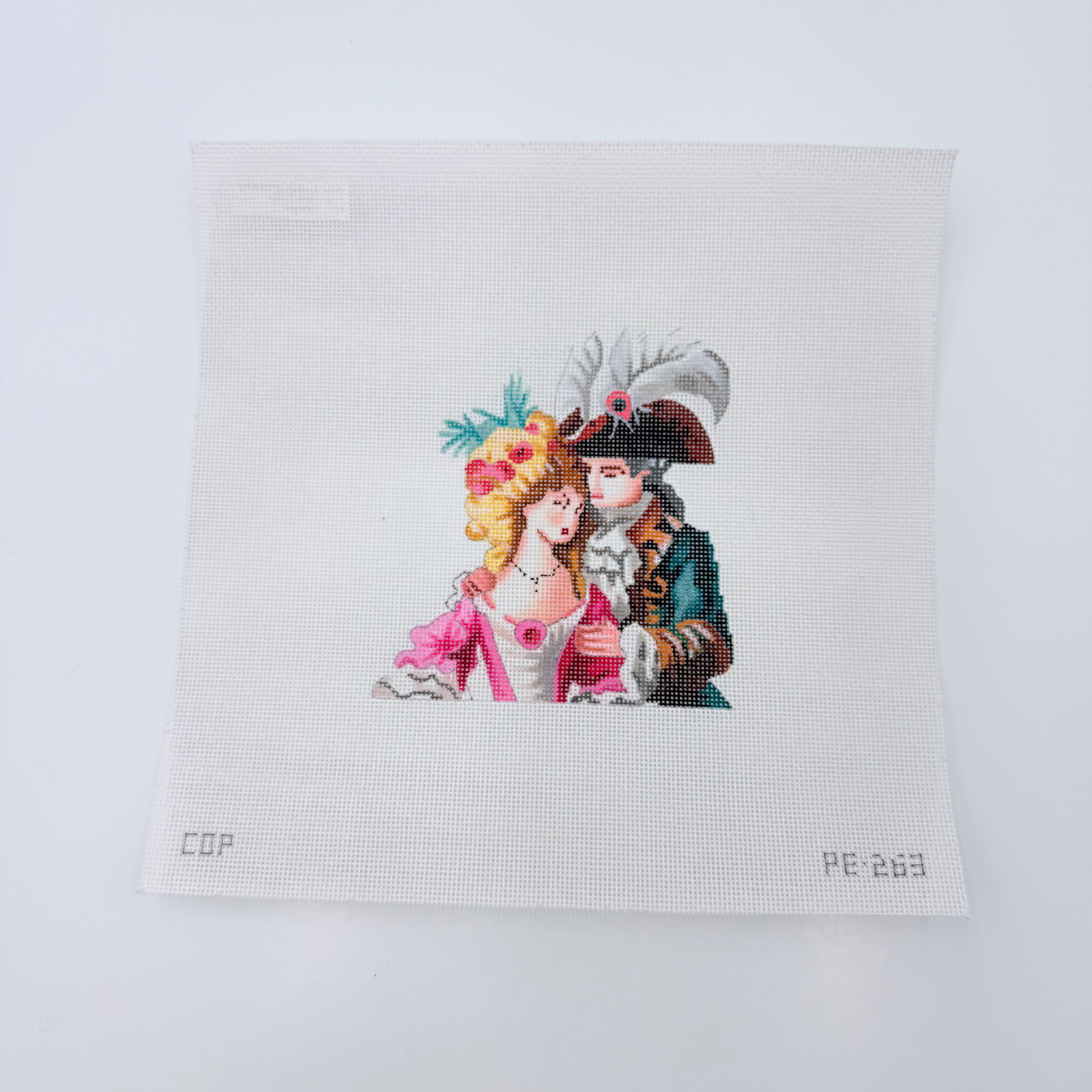 Renaissance Couple Canvas - KC Needlepoint