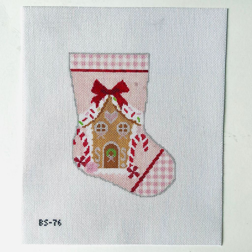 Gingerbread Magic Ornament Sized Stocking Canvas - KC Needlepoint