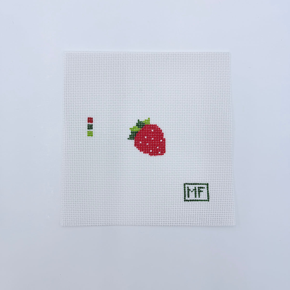 Strawberry Mini Canvas – KC Needlepoint