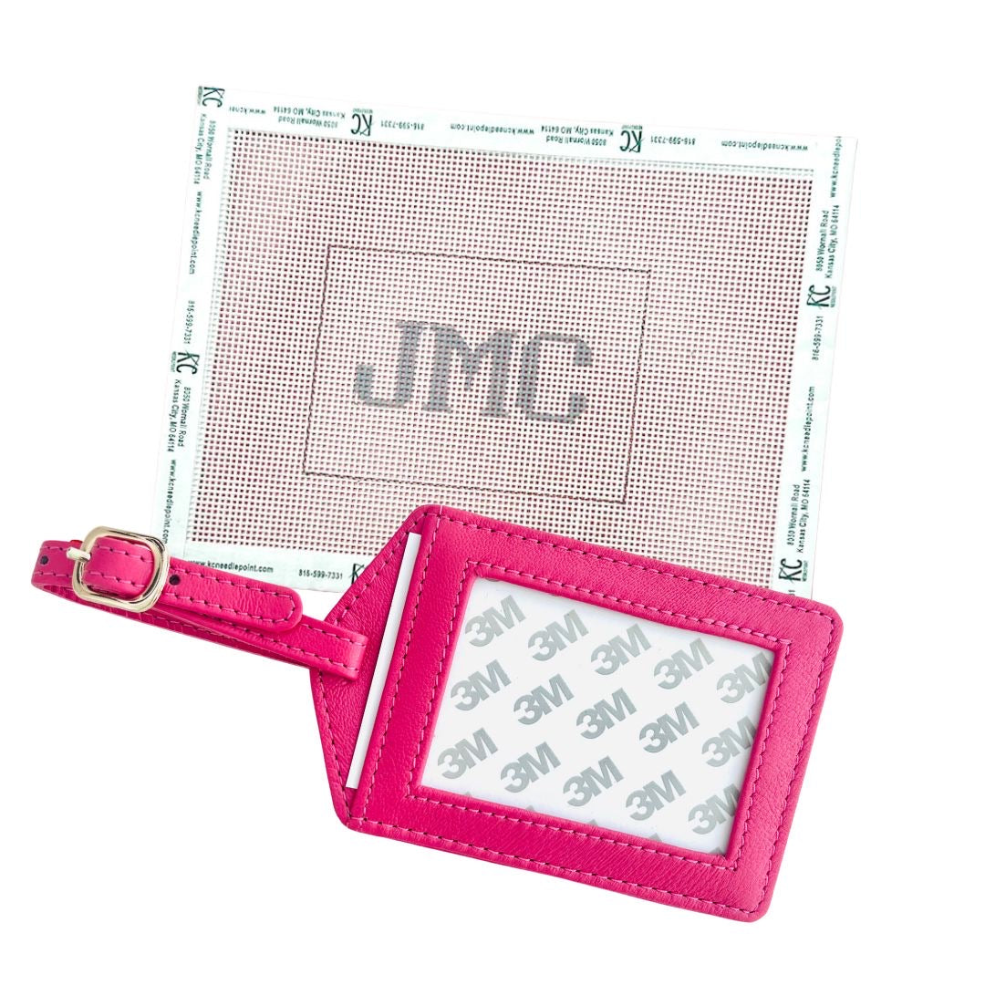 Monogram Luggage Tag Kit - KC Needlepoint