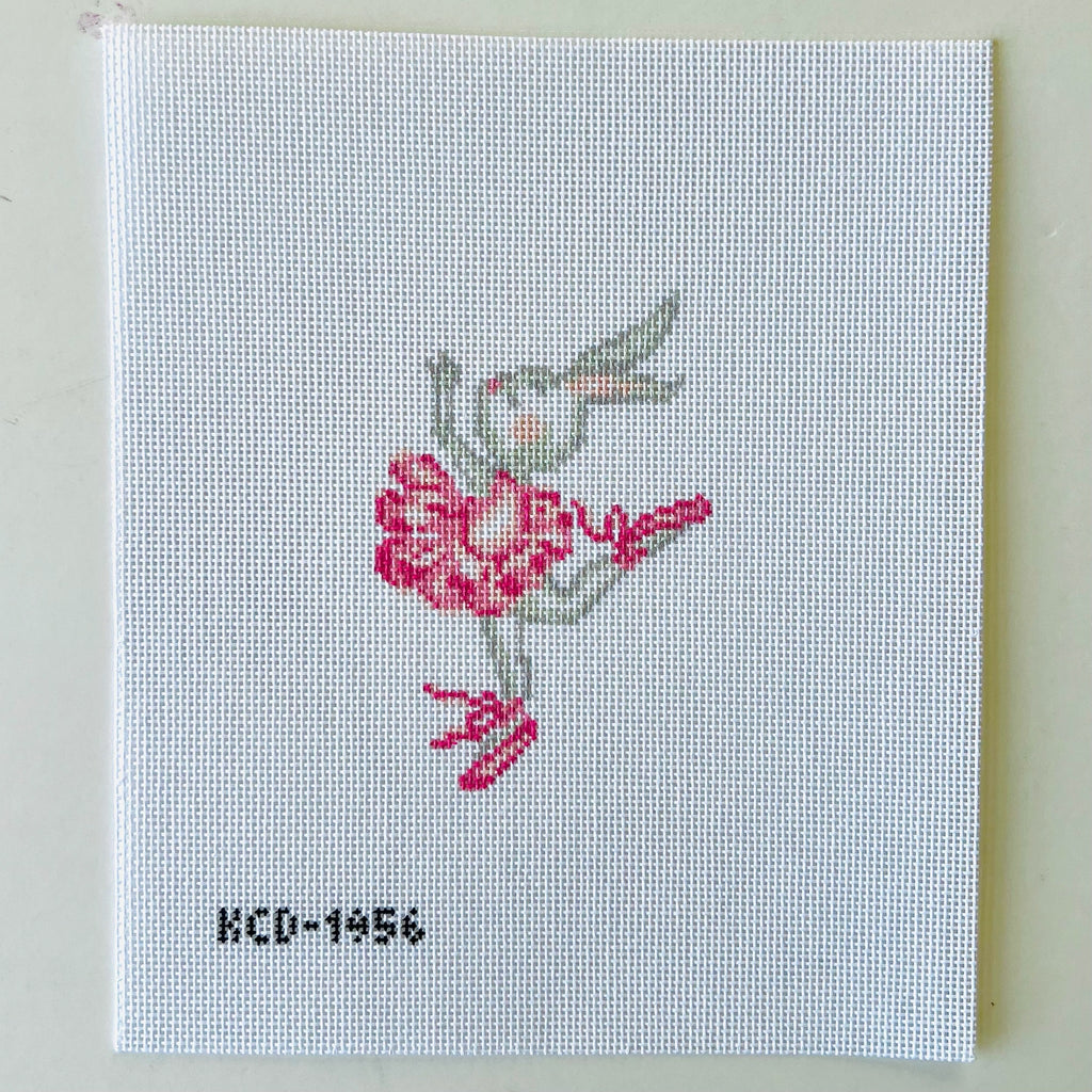 Twirling Ballet Bunny Canvas - KC Needlepoint