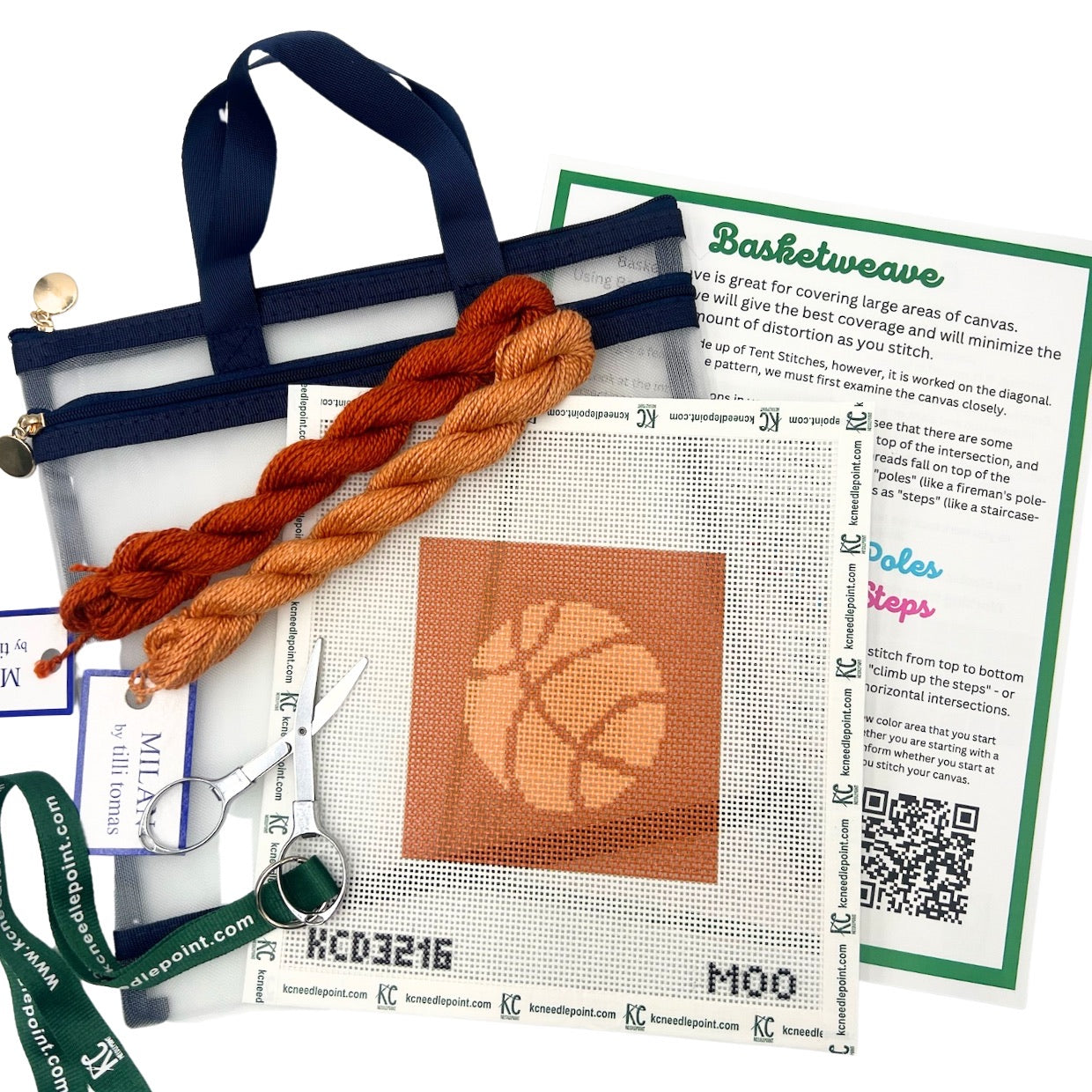 The Beginner Basketball Kit - KC Needlepoint