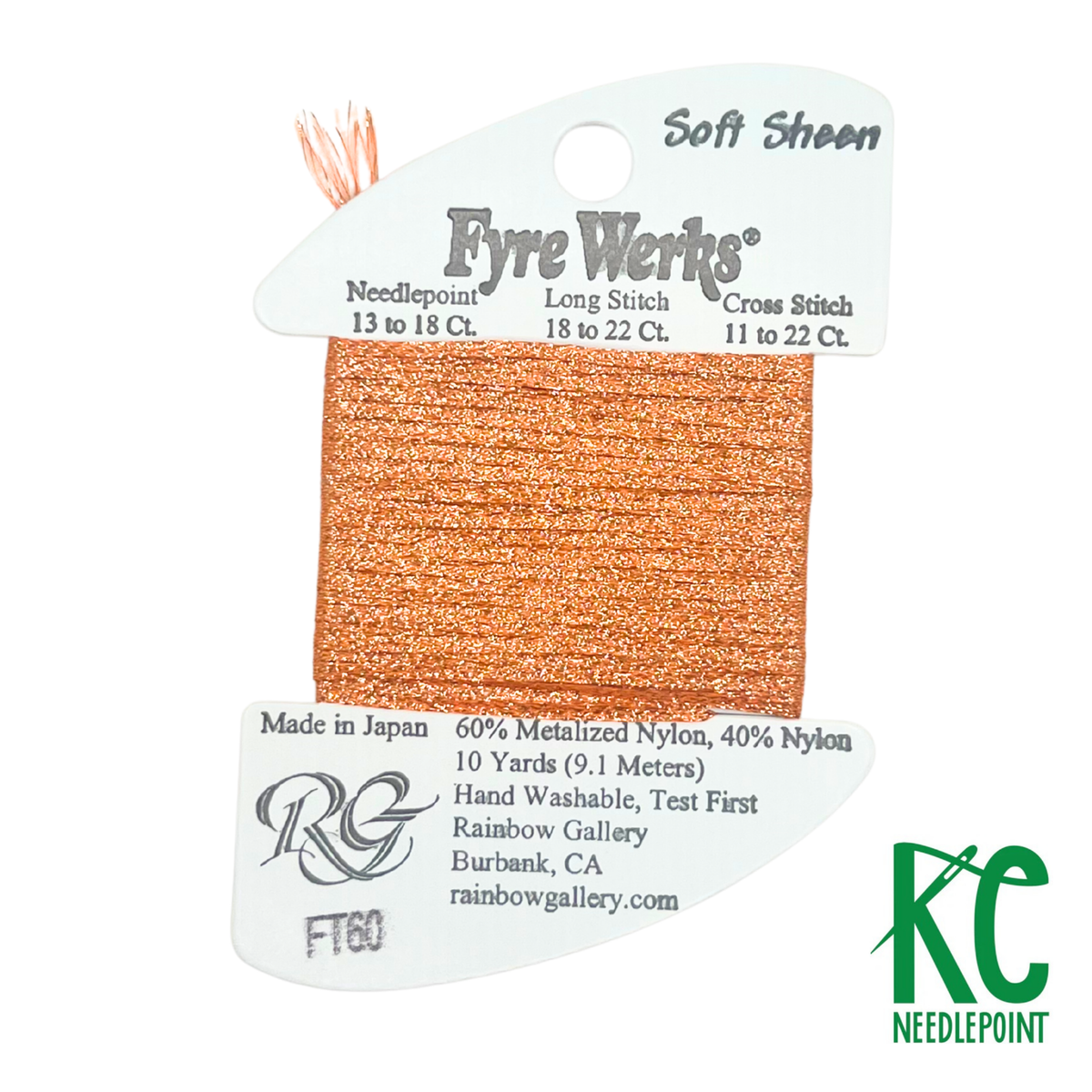 Fyre Werks Soft Sheen FT60 Melon – KC Needlepoint