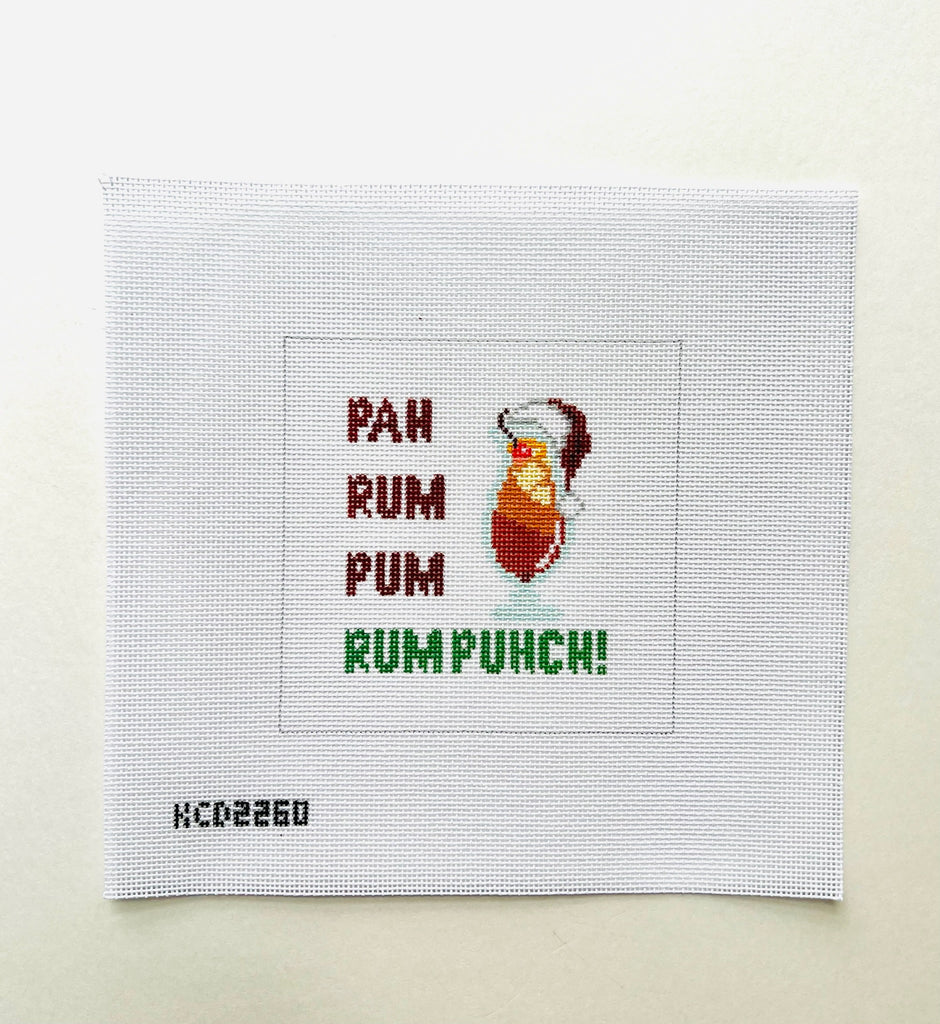 Puh Rum Rum Rum Punch Canvas - KC Needlepoint