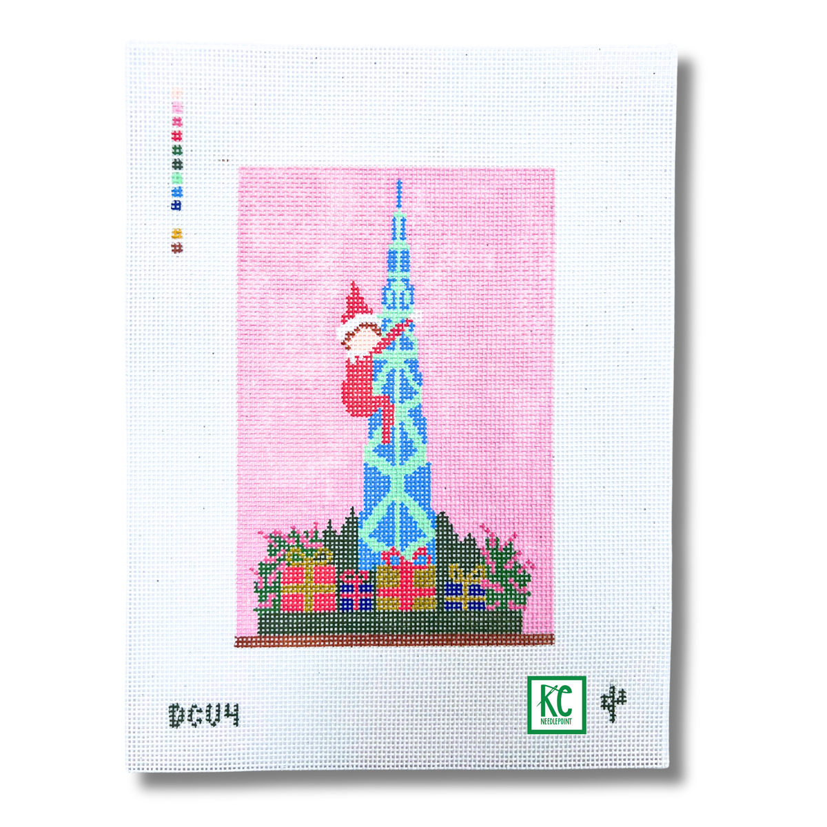 Elf on the Spire Canvas - KC Needlepoint