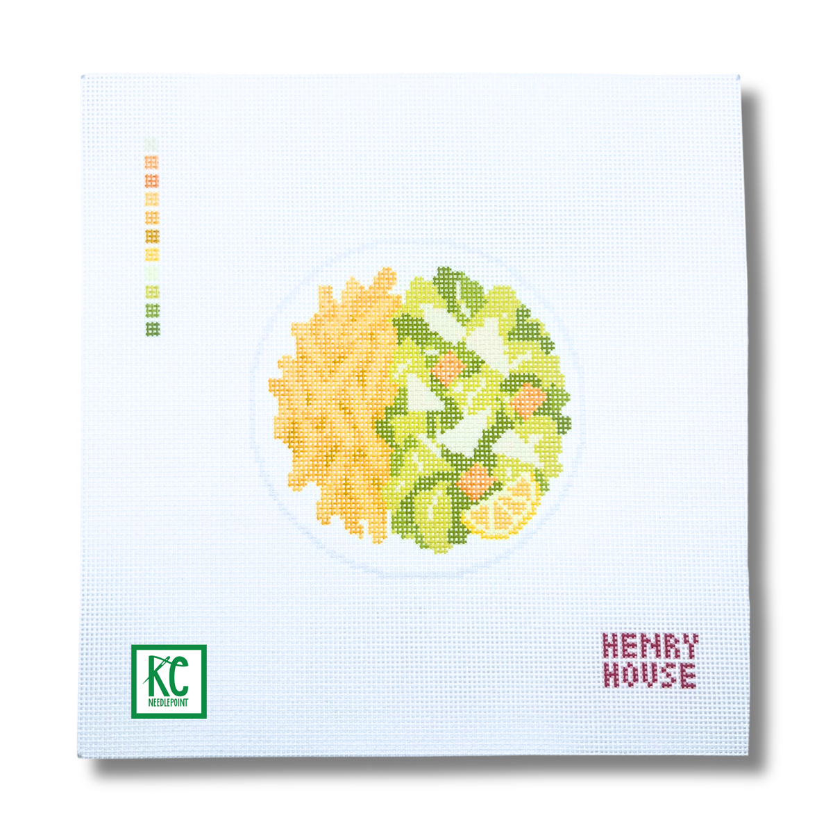 Fries & Caesar Salad Canvas - KC Needlepoint