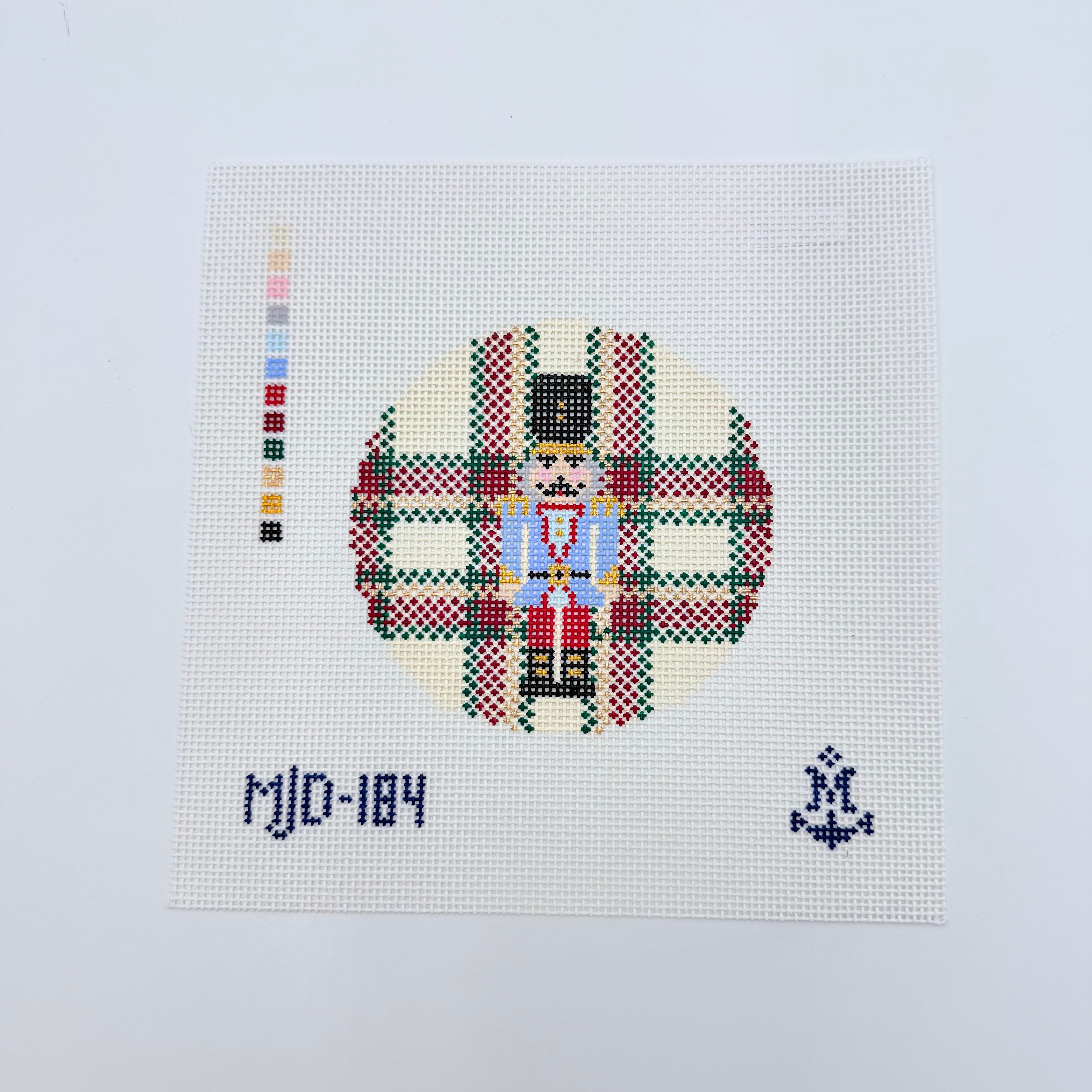 Mr. Tartan Plaid Nutcracker Canvas - KC Needlepoint