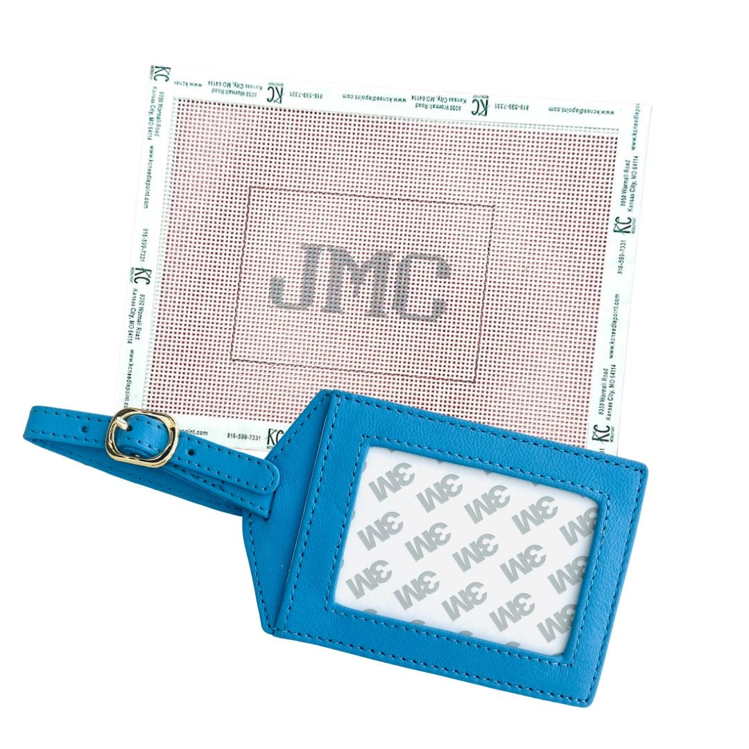 Monogram Luggage Tag Kit - KC Needlepoint