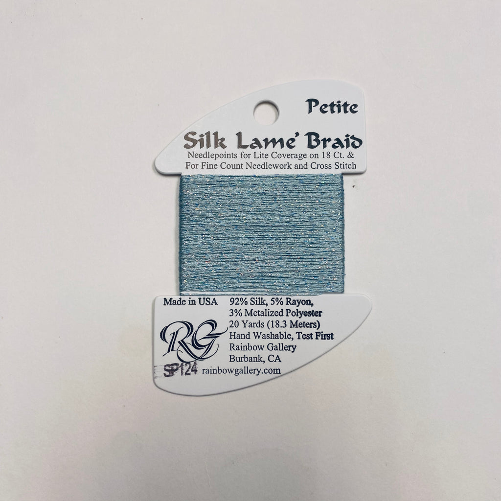 Petite Silk Lamé Braid SP124 Blue Glow - KC Needlepoint