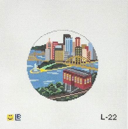 Pittsburgh Incline Canvas - KC Needlepoint
