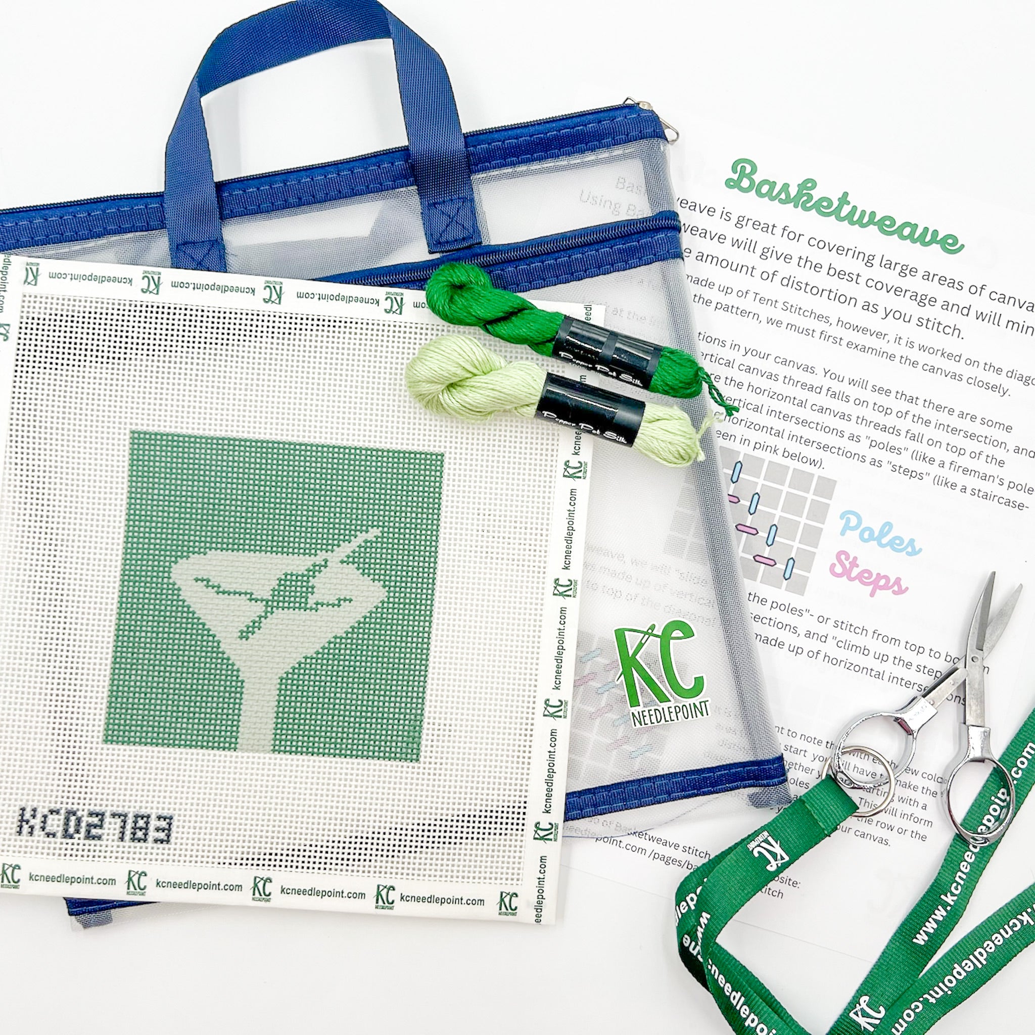 The Beginner Martini Kit - KC Needlepoint