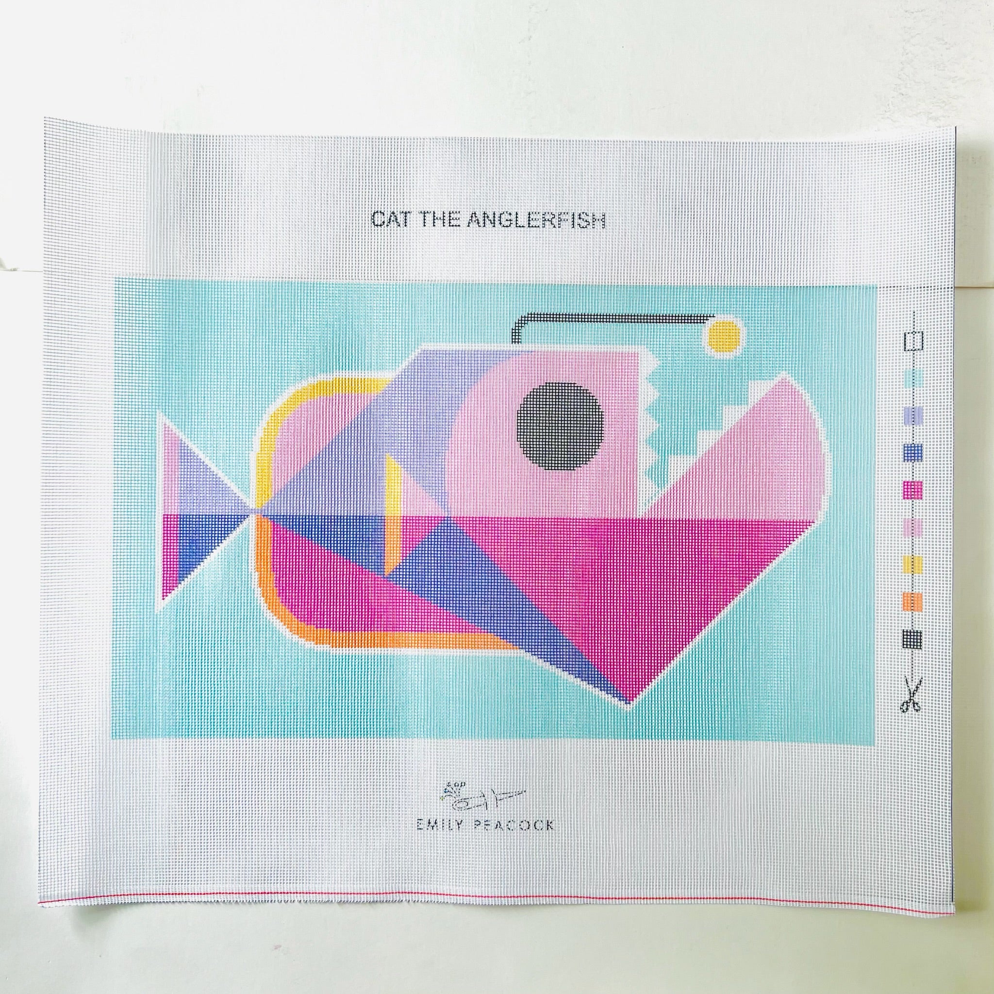 Cat the Anglerfish - KC Needlepoint