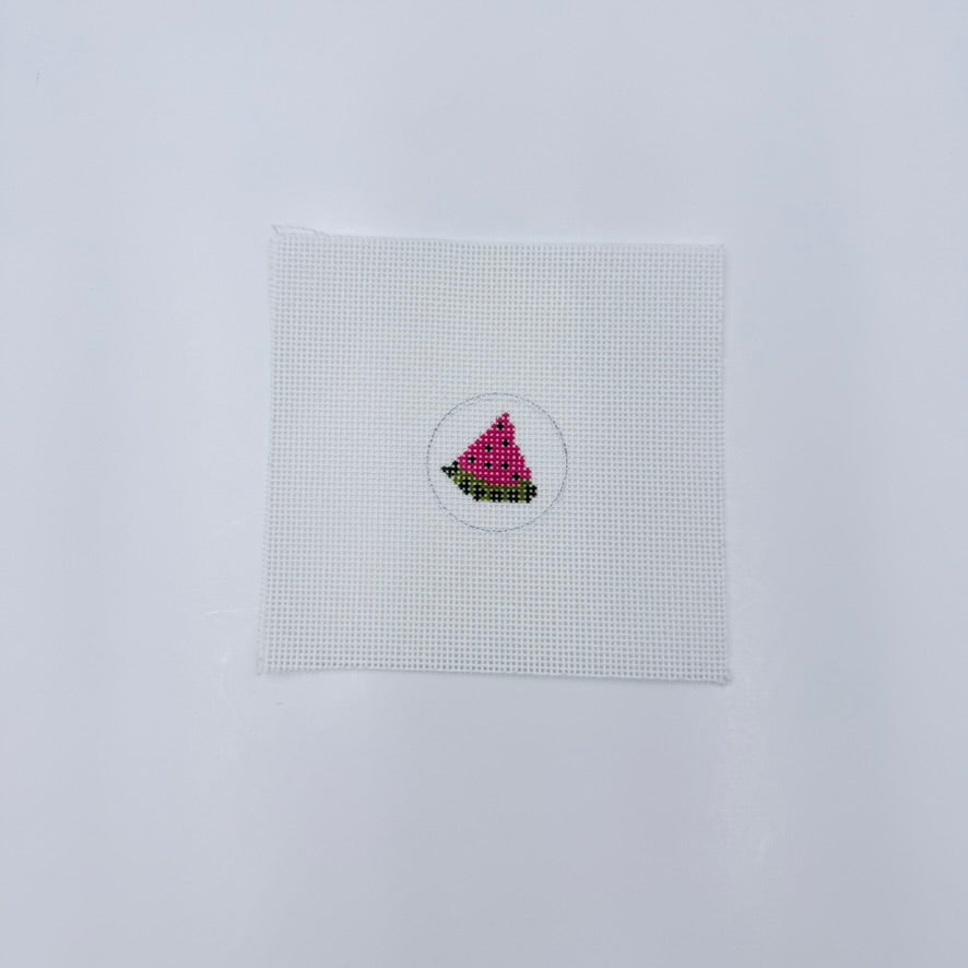 Watermelon Key Fob Insert Canvas - KC Needlepoint
