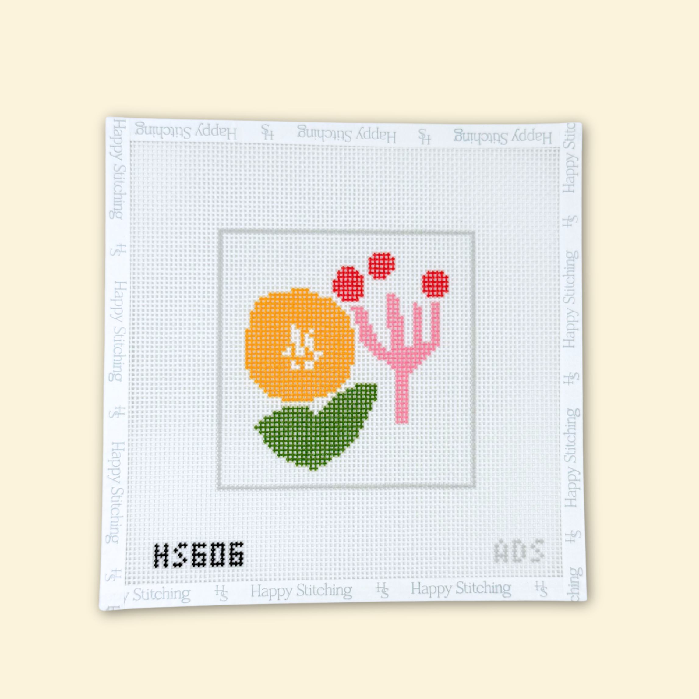 Wild Bloom Coaster Kit - KC Needlepoint