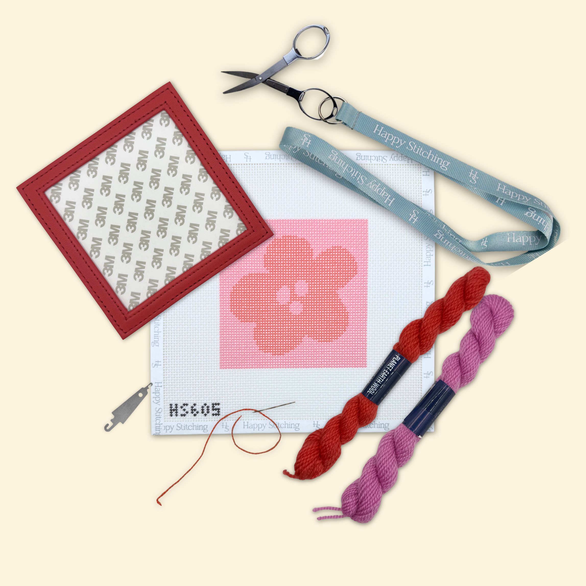 Petal Pop Coaster Kit - KC Needlepoint