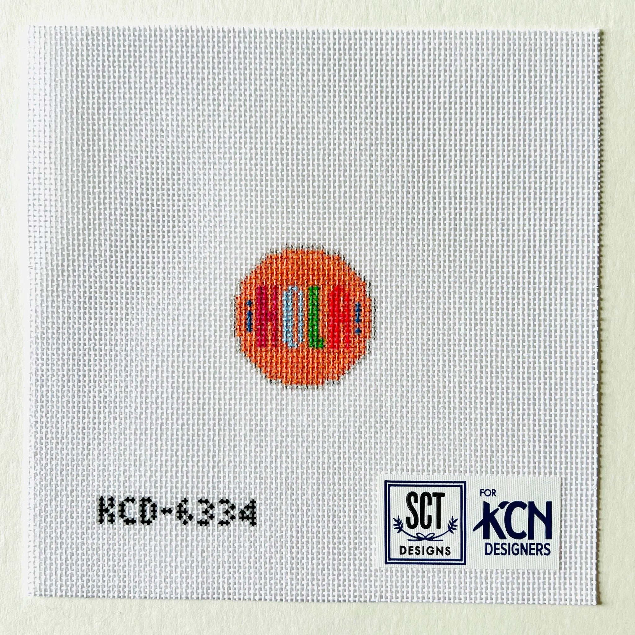 Hola Key Fob Insert Canvas - KC Needlepoint