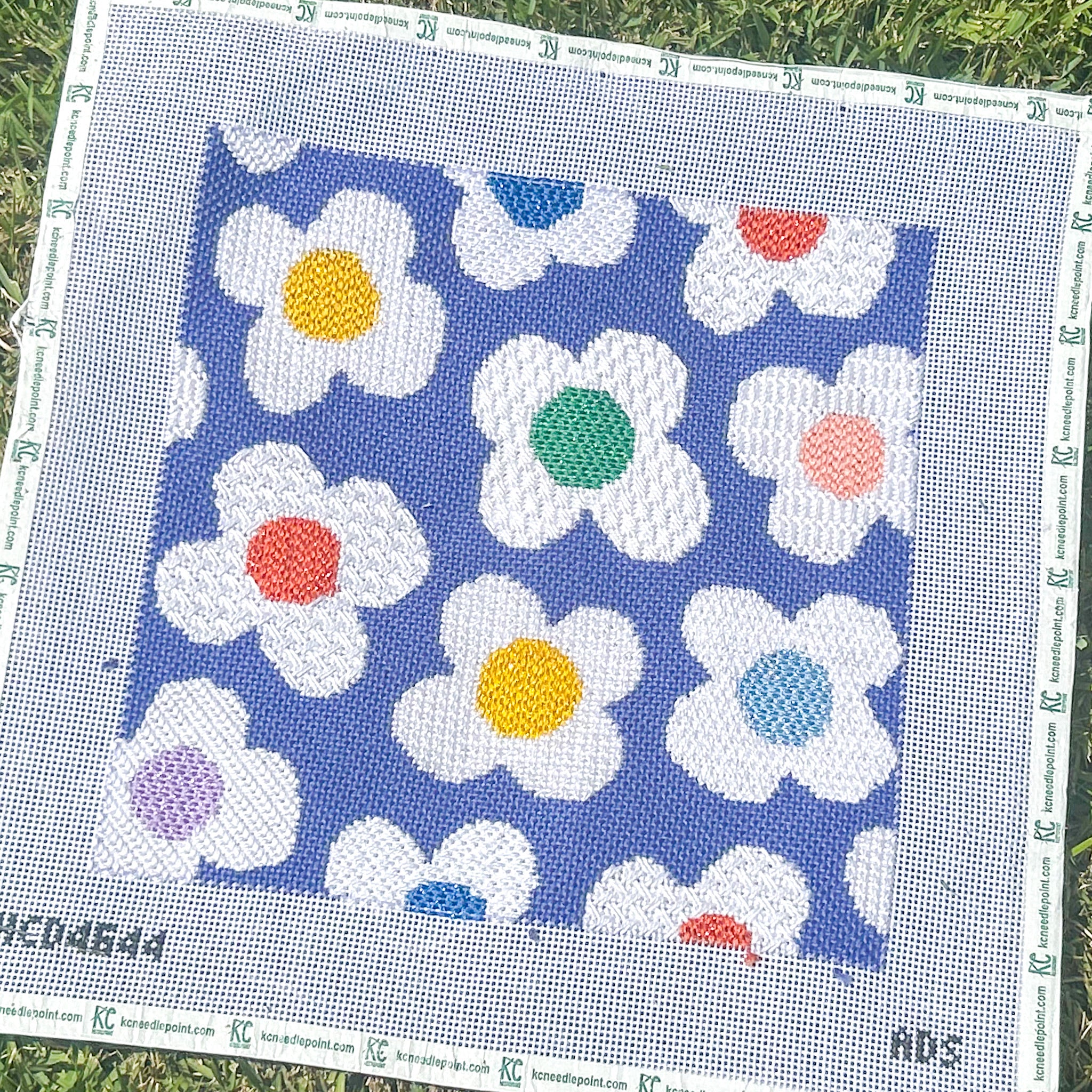 Floral Toss Kit - KC Needlepoint