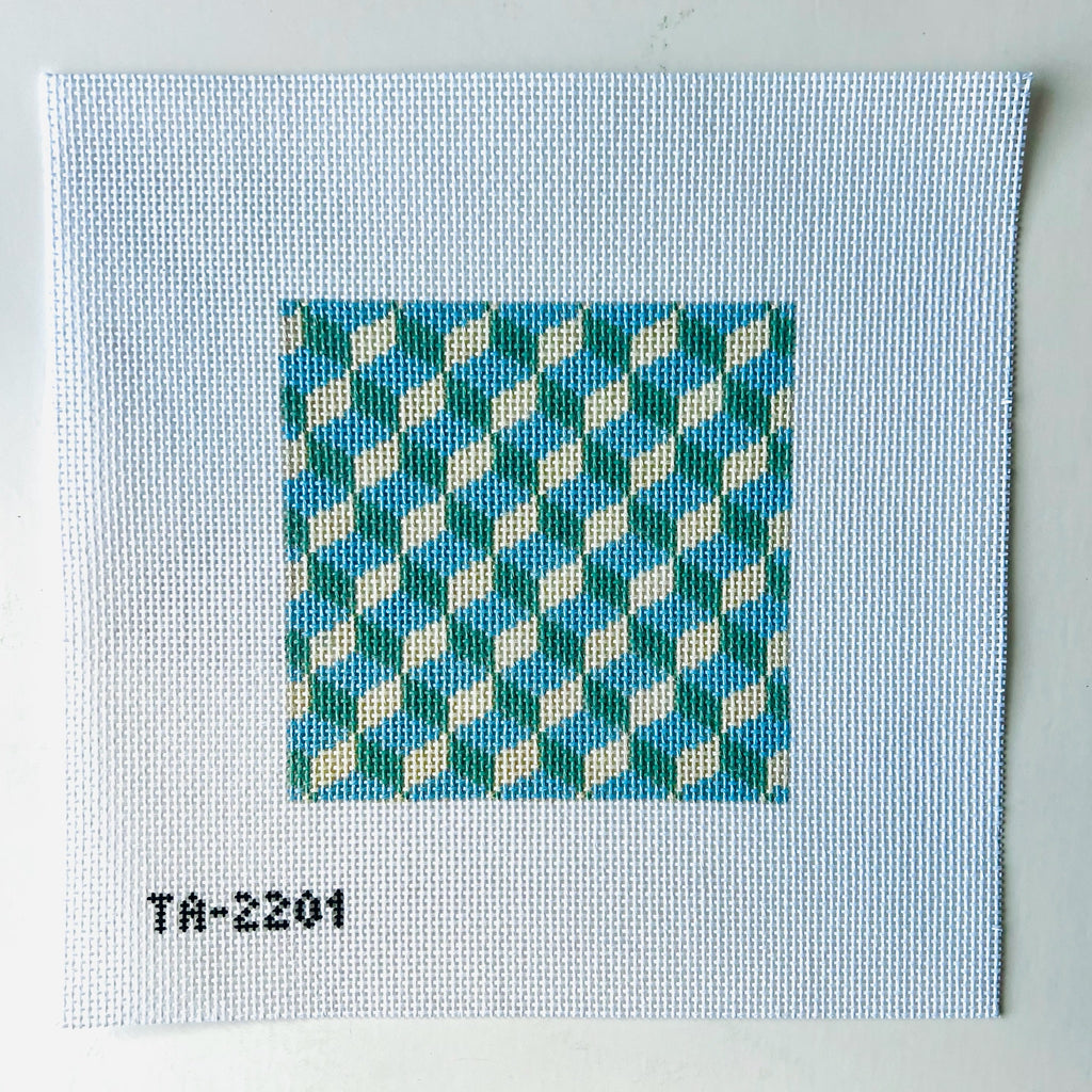 Blocks Square Needlepoint Canvas KC Needlepoint