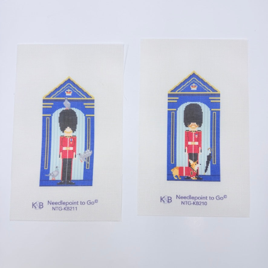 London Bookends Needlepoint Canvas - KC Needlepoint