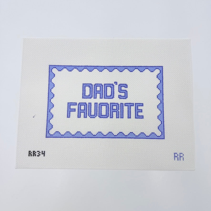 Dad's Favorite Canvas - KC Needlepoint