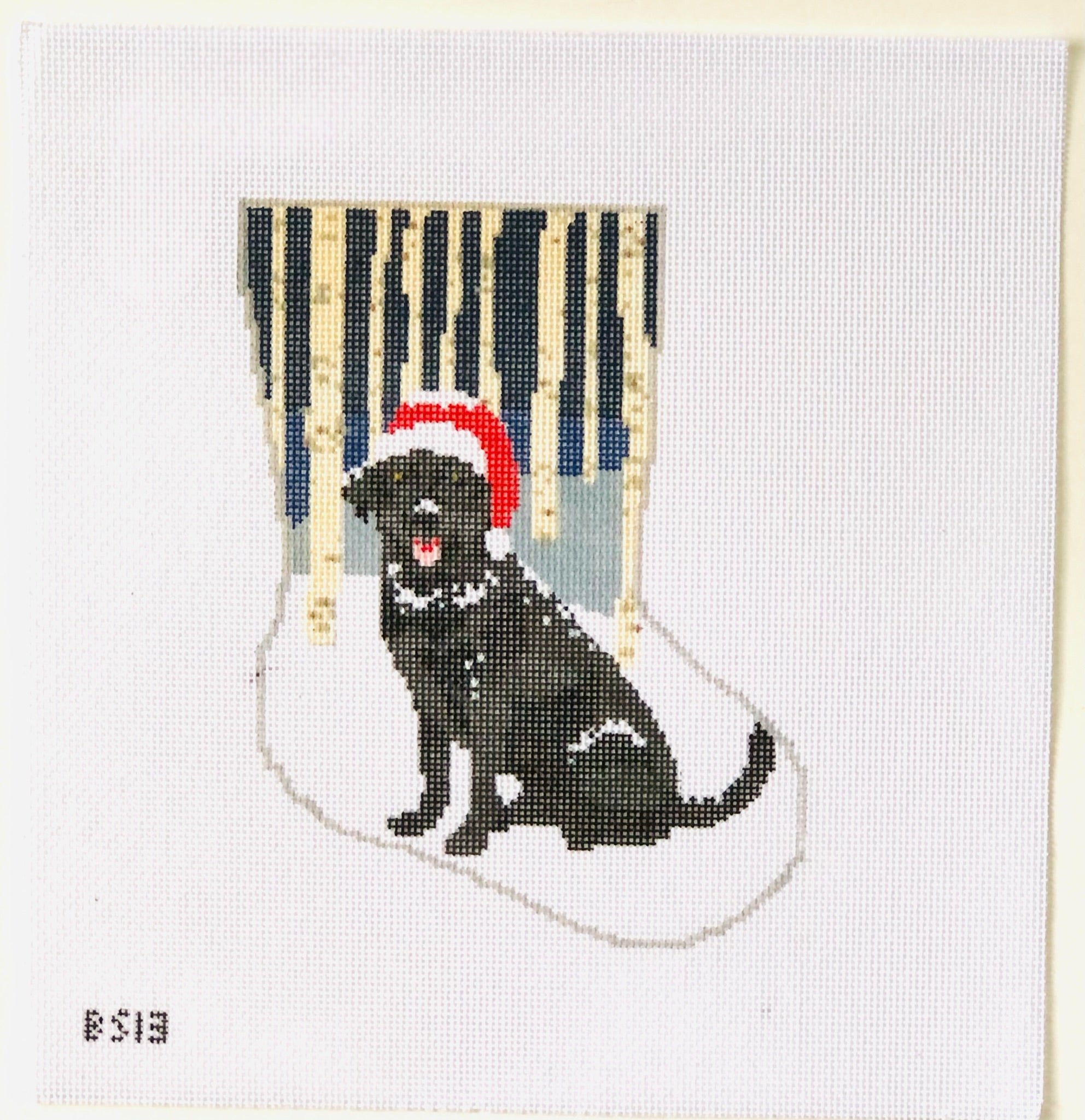 Woodland Frolic Ornament Sized Stocking Canvas - KC Needlepoint