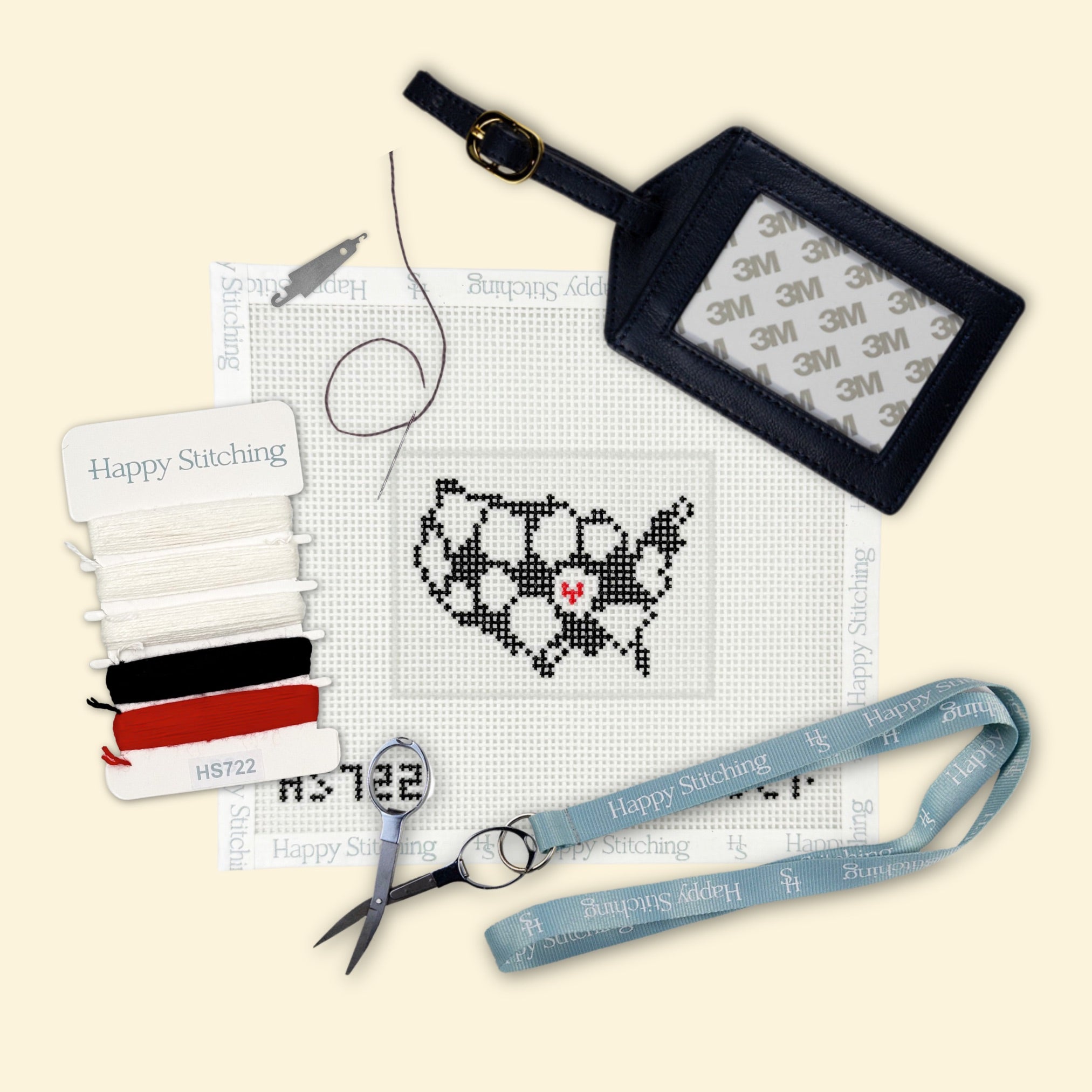 Heart of the Game Bag/Luggage Tag Kit - KC Needlepoint