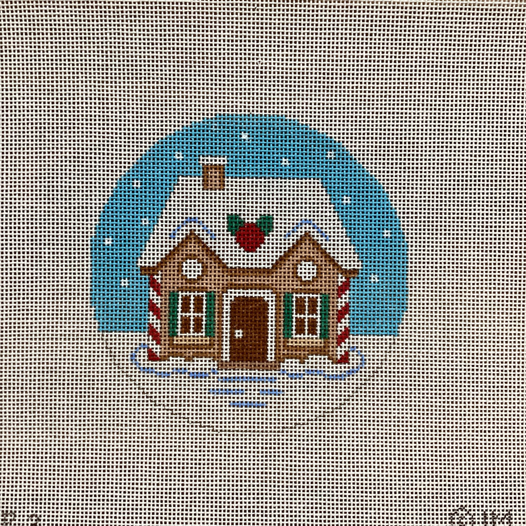Gingerbread House 2 Canvas - KC Needlepoint