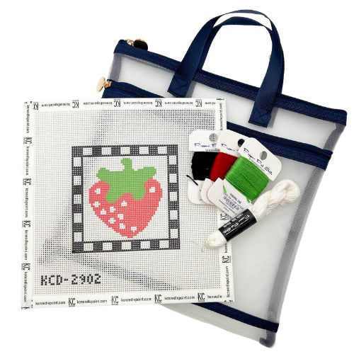 The Beginner Strawberry Kit - KC Needlepoint