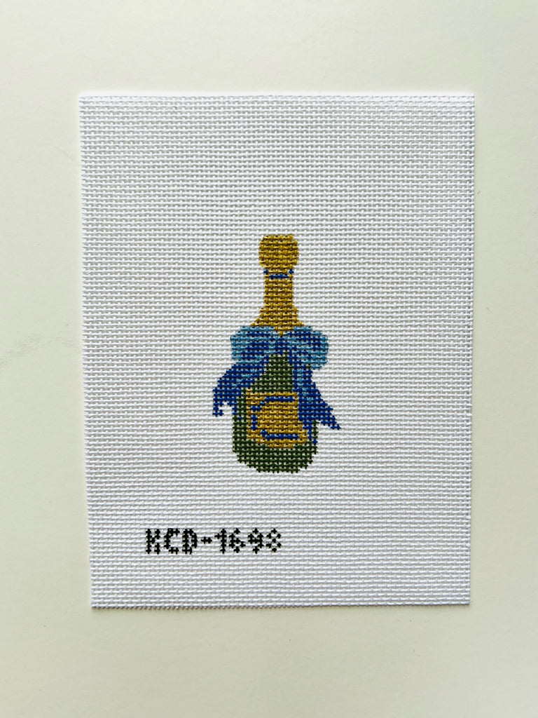 Champagne Bottle Canvas - KC Needlepoint